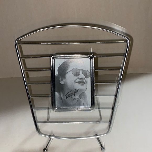 Terragrafics Silver Retro Diner Style Picture Frame NWOT - Picture 1 of 6